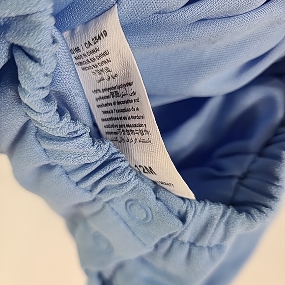 NEW Habitual Kids Baby Girl Periwinkle Blue Shorts Romper Sz 12 Months MSRP $42 - Picture 6 of 6